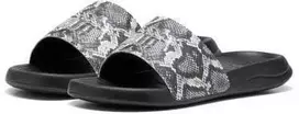 Puma Šlepetės Moterims Popcat 20 Snake Chic Juodas/Puma Sidabrinis 401706 01