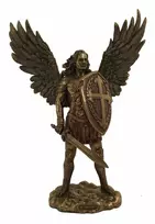 Italfama Šv. Arkangelas Mykolas su kalaviju ir skydu (ypač didelė versija). Aukštis: 71cm.