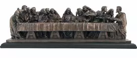 Italfama Paskutinė vakarienė - Leonardas da Vinčis (ypač didelė versija). Išmatavimai: 76x21x25cm.