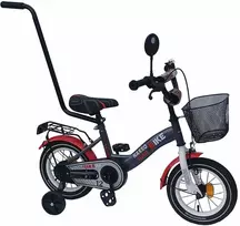 Nakko team bike 12" colių dviratis su stūmimo rankena