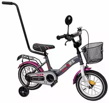Nakko team bike 12" colių dviratis su stūmimo rankena