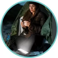 Rebeltec Powerbank P10 LCDPD 10 000mAh LAMP su funkcija stiprus šviesos šaltinis, galingumas išėjimas 22.5W Port Delivery (PD20W)
