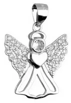 Sidabrinis pakabukas su cirkoniais "Angelas" Brasco 62695
