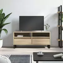 TV staliukas Televizoriaus spintelė, ąžuolo, 100x34,5x44,5cm, mediena