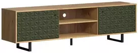 TV staliukas TV stovas Sentra tamsiai žalias / ąžuolinis