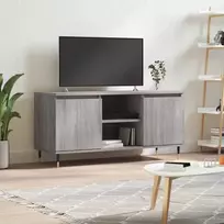 TV staliukas Televizoriaus spintelė, pilka ąžuolo, 104x35x50cm, mediena