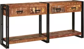 Konsoliniai staliukai 2 pcs Įvairiaspalvis 161 x 33 x 75 cm