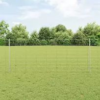 Lauko laukinė tvora su stulpais 25 x 1 m Galvanizuotas plienas