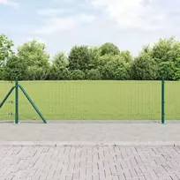 Suvirinta vielos tvora su betono baze 50 x 0,5 m Žalia