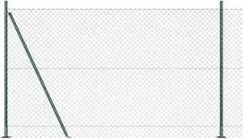 Grandininė tvora su betono baze 10 x 1,4 m PVC dengtas plienas