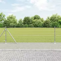 Suvirinta vielos tvora su betono baze 25 x 0,8 m Sidabrinė