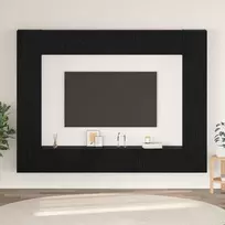 TV staliukas TV spintelių komplektas 10 pcs Juodas ąžuolas 30,5 x 30 x 90 cm