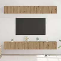 TV staliukas TV spintelių komplektas 6 pcs Amatininkų ąžuolas