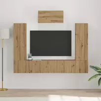 TV staliukas TV spintelių komplektas 7 vnt. Amatininkų ąžuolas