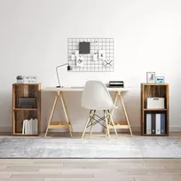 TV staliukas TV spintelių komplektas 2 vnt. Senovinis medis Apdirbta mediena