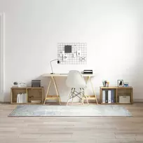 TV staliukas TV spintelių komplektas 2 pcs Amatininkų ąžuolas