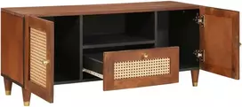 Televizoriaus spintelė su stalčių Ruda 105 x 33,5 x 46 cm