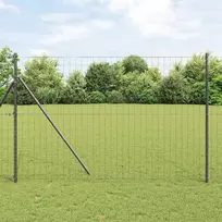 Euro tvora Pilka 1.5 x 10 m PVC padengta geležis