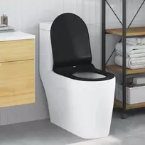 Tualeto sėdynė Juodas 50 x 36,5 x 5 cm Polipropilenas