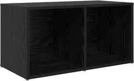 TV staliukas TV spintelių komplektas Juoda 72 x 35 x 37 cm Apdirbta mediena