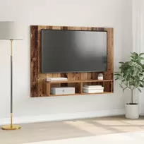 TV staliukas TV spintelių komplektas Senovinis medis 120 x 23,5 x 90 cm