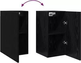 TV staliukas Sieninis televizoriaus stovas 30,5 x 30 x 60 cm Juodas ąžuolas