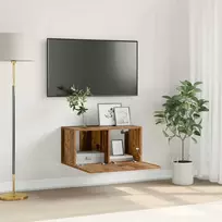 TV staliukas TV spintelių komplektas Ruda 60 x 30 x 30 cm Apdirbta mediena