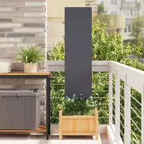 Sodo privatumo ekranas „Fretwork“ antracito spalvos 32 x 140 cm