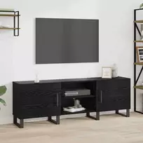 TV staliukas Televizoriaus spintelė 150 x 30 x 50 cm Juodas ąžuolas