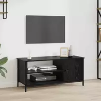 TV staliukas Televizoriaus spintelė Juodas ąžuolas 100 x 40 x 45 cm