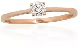 Auksinis žiedas - 18.5 - 1.33 g. - Briliantai (0,235Ct)