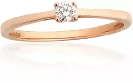 Auksinis žiedas - 17.5 - 1.44 g. - Briliantai (0,102Ct)