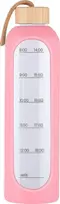 Gertuvė Krups Buteliukas szklana KiCA Hydro Glass 1000 ml - rožinė.