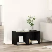 TV staliukas TV spintelių komplektas 2 pcs 37 x 35 x 37,5 cm Juoda