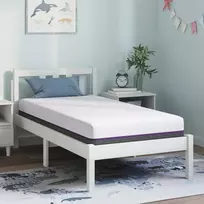 Čiužinys Balta ir pilka 80 x 160 cm Žakardinis audinys