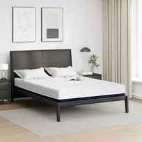 Čiužinys Balta ir mėlyna 140 x 190 cm Žakardinis audinys