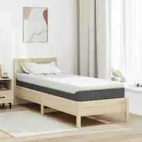 Čiužinys Balta ir pilka 80 x 200 cm Žakardinis audinys