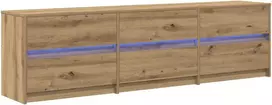 TV staliukas TV vienetai 2 pcs Amatininkų ąžuolas 180 x 34 x 50 cm