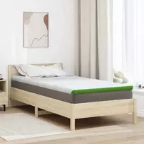 Čiužinys Čiužinio papildymas Balta ir žalia 90 x 190 cm Žakardo audinys