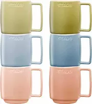 STAUB serviravimo rinkinys, 6 keraminiai puodeliai - įvairiaspalviai, 350 ml