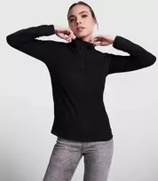Roly Mikroflisas su pusiniu užtrauktuku kaklo ir smakro apsaugoje HIMALAYA WOMAN Juoda