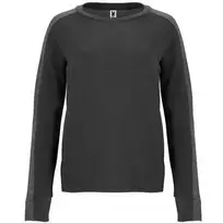 Roly Moteriškas džemperis iš dviejų audinių ir spalvų derinio ETNA Ebony/heather ebony