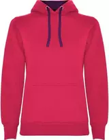 Roly Dvivietis gobtuvas su kengūros kišene moterims URBAN WOMAN Rozete/violetinė