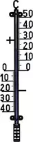 ProGarden Lauko termometras Juodas 41 cm