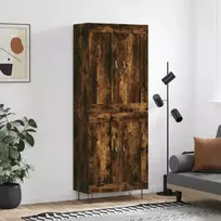 Komoda, dūminio ąžuolo spalvos, 69,5x34x180cm, apdirbta mediena