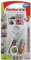 Fischer Kaiščiai DUOPOWER su O formos kabliu 8x40, 2 vnt.