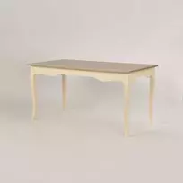 Valgomojo stalas, Pesaro, 160 cm, Kremas, Šviesiai rudas