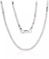 Sidabrinė grandinėlė 2.5 mm - 2.5 mm. - 60 - 21 g.