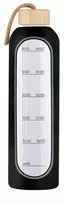 Gertuvė KiCA Buteliukas szklana Hydro Glass 1000 ml - juoda