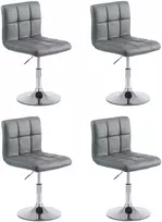 Mville 4 vnt. baro kėdžių komplektas Lounger Palma V2